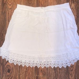 MAURICES lace trimmed skirt